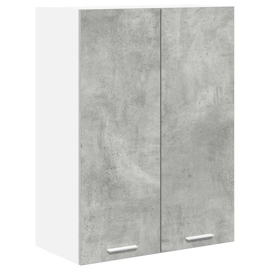 Hängeschrank mit Tür Beton Grau 60 x 31 x 80 cm Holzwerkstoff