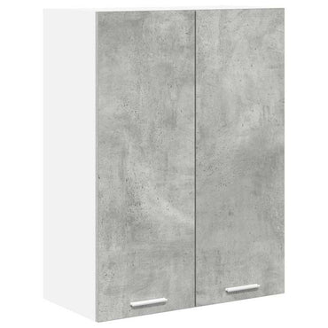 vidaXL Hängeschrank mit Tür Beton Grau 60 x 31 x 80 cm Holzwerkstoff