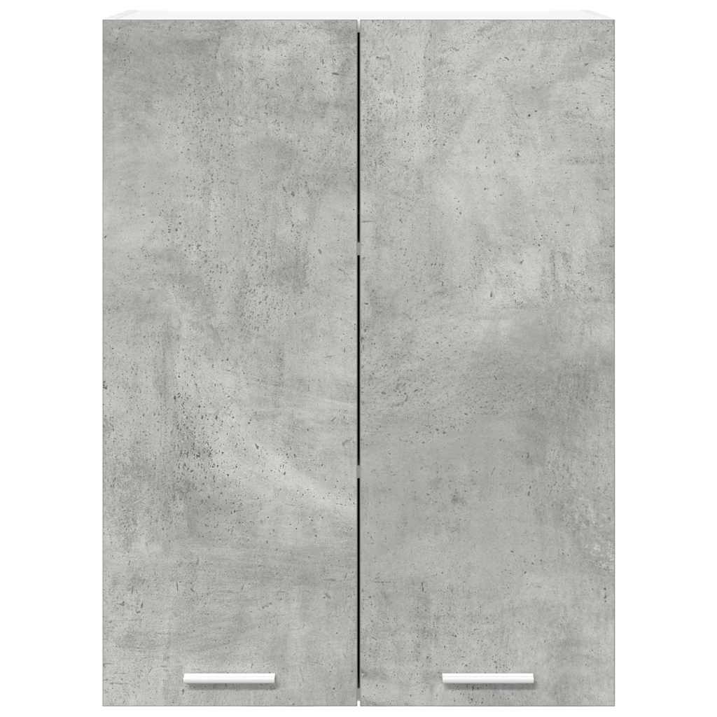 Hängeschrank mit Tür Beton Grau 60 x 31 x 80 cm Holzwerkstoff