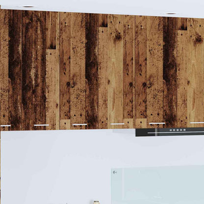 vidaXL Hängeschrank mit Speicher Altholz 60 x 31 x 80 cm Holzwerkstoff