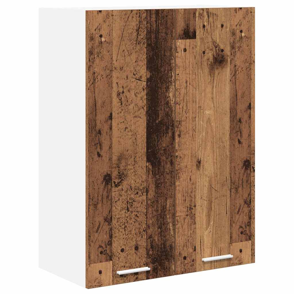 vidaXL Hängeschrank mit Speicher Altholz 60 x 31 x 80 cm Holzwerkstoff