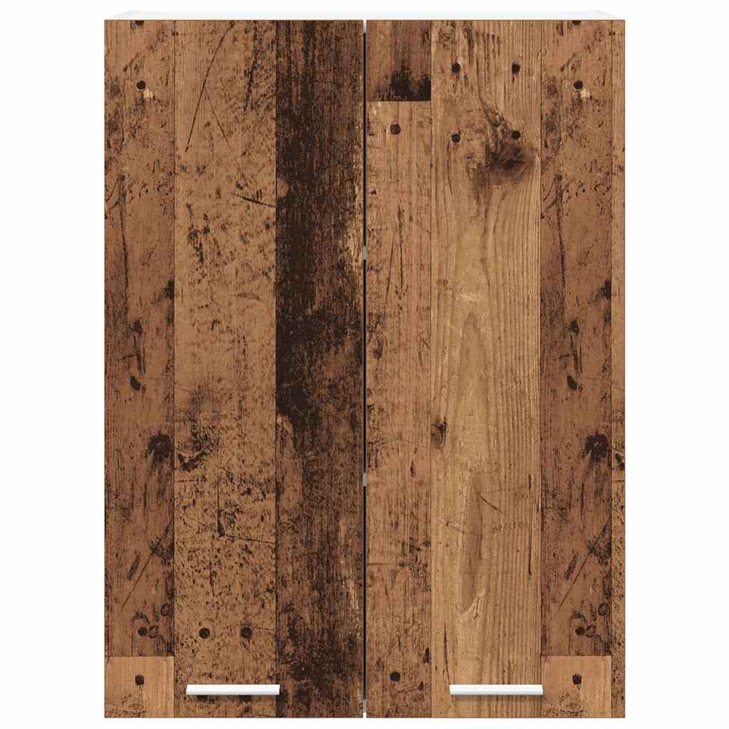 vidaXL Hängeschrank mit Speicher Altholz 60 x 31 x 80 cm Holzwerkstoff