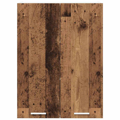 vidaXL Hängeschrank mit Speicher Altholz 60 x 31 x 80 cm Holzwerkstoff