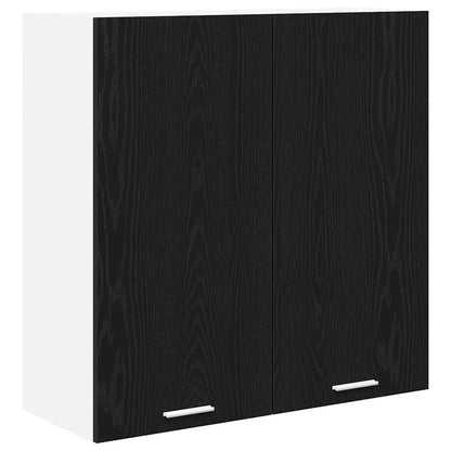 vidaXL Hängeschrank Schwarz Eichen-Optik 80 x 31 x 80 cm Holzwerkstoff