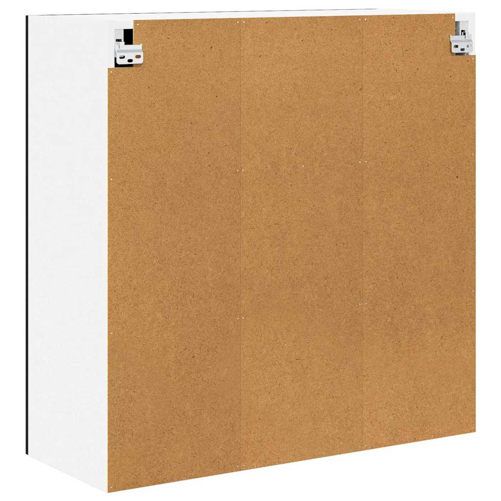 vidaXL Hängeschrank Schwarz Eichen-Optik 80 x 31 x 80 cm Holzwerkstoff