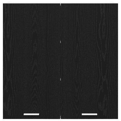 vidaXL Hängeschrank Schwarz Eichen-Optik 80 x 31 x 80 cm Holzwerkstoff