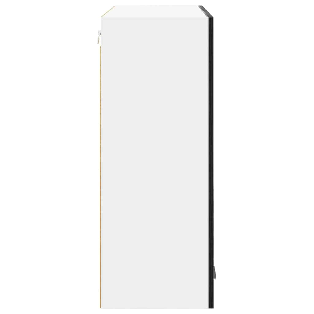 vidaXL Hängeschrank Schwarz Eichen-Optik 80 x 31 x 80 cm Holzwerkstoff