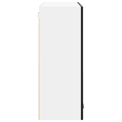 vidaXL Hängeschrank Schwarz Eichen-Optik 80 x 31 x 80 cm Holzwerkstoff