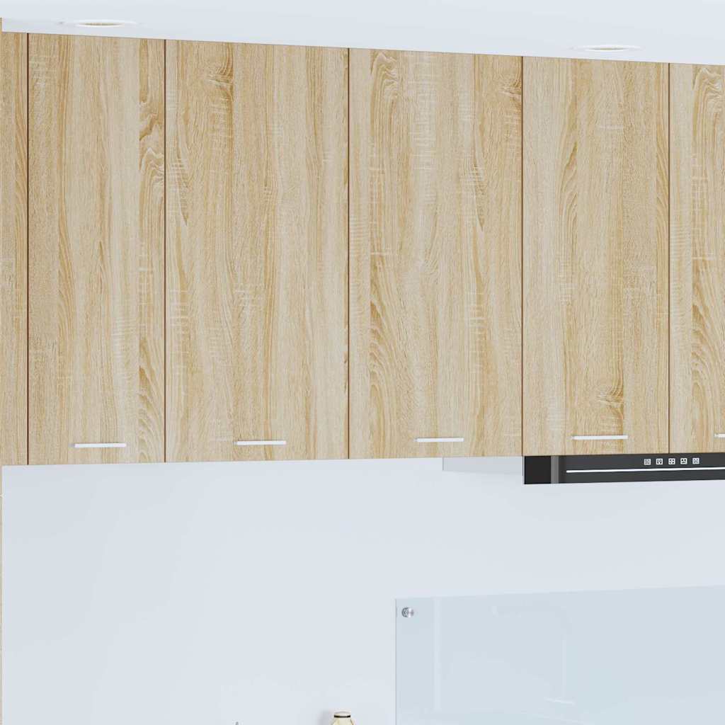 vidaXL Hängeschrank mit Tür Sonoma-Eiche 80 x 31 x 80 cm Holzwerkstoff