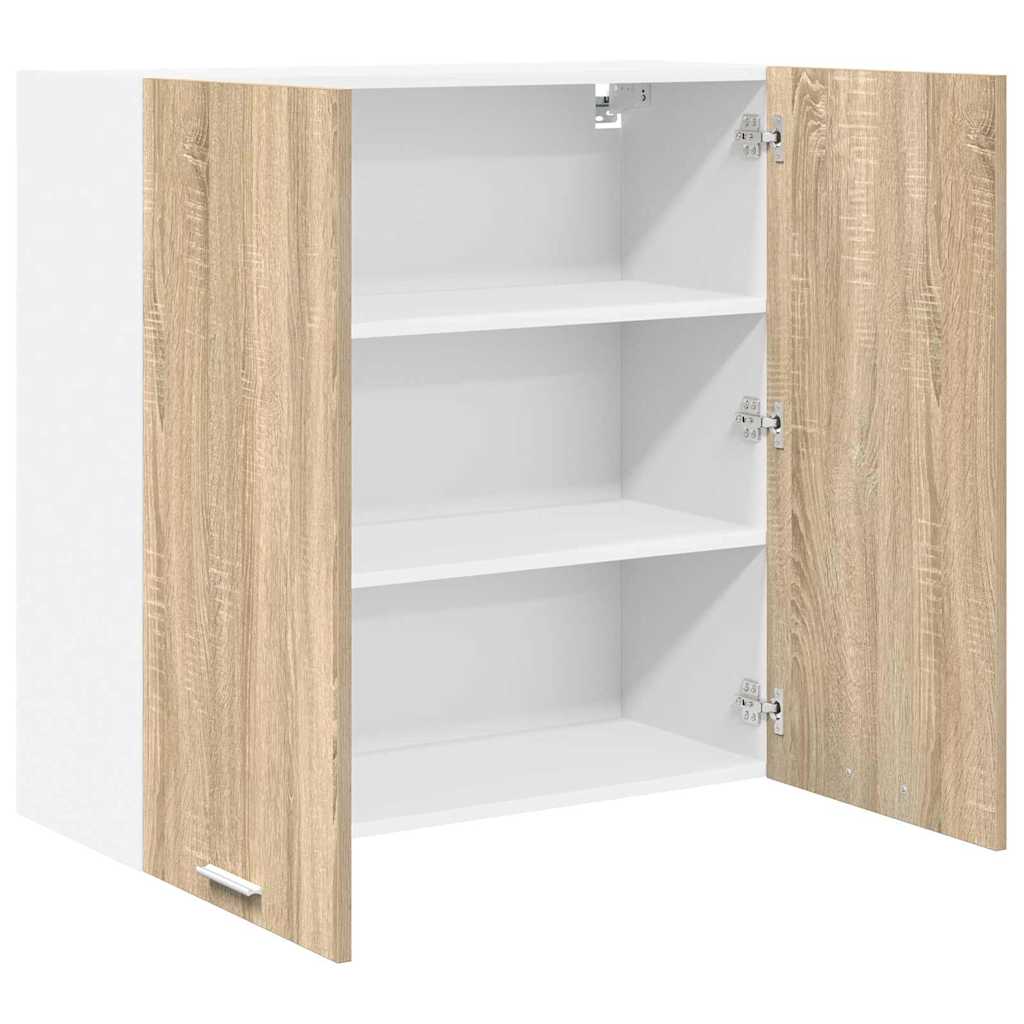 vidaXL Hängeschrank mit Tür Sonoma-Eiche 80 x 31 x 80 cm Holzwerkstoff