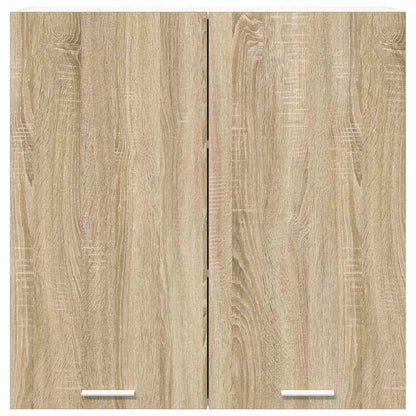 vidaXL Hängeschrank mit Tür Sonoma-Eiche 80 x 31 x 80 cm Holzwerkstoff