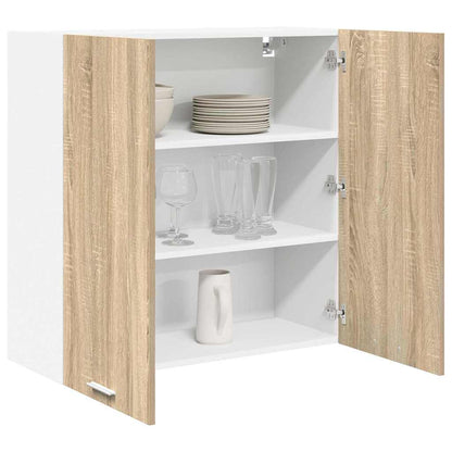 vidaXL Hängeschrank mit Tür Sonoma-Eiche 80 x 31 x 80 cm Holzwerkstoff