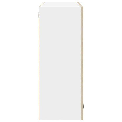 vidaXL Hängeschrank mit Tür Sonoma-Eiche 80 x 31 x 80 cm Holzwerkstoff