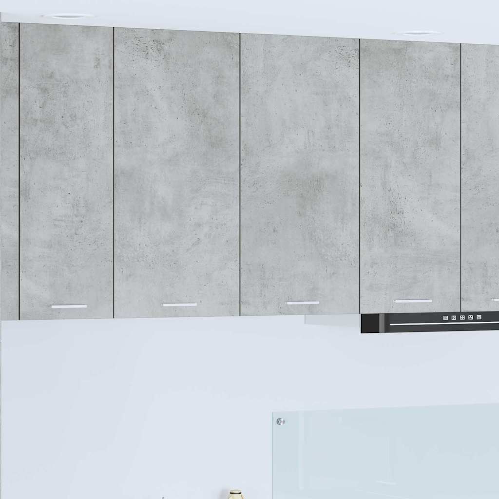 vidaXL Hängeschrank mit Tür Beton Grau 80 x 31 x 80 cm Holzwerkstoff