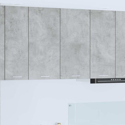 vidaXL Hängeschrank mit Tür Beton Grau 80 x 31 x 80 cm Holzwerkstoff