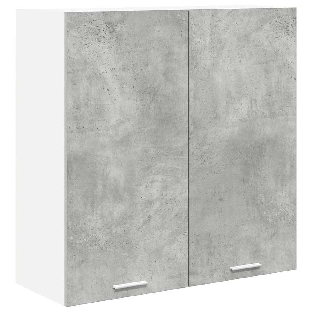 vidaXL Hängeschrank mit Tür Beton Grau 80 x 31 x 80 cm Holzwerkstoff
