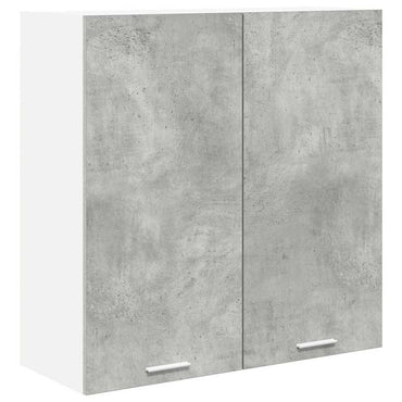 vidaXL Hängeschrank mit Tür Beton Grau 80 x 31 x 80 cm Holzwerkstoff