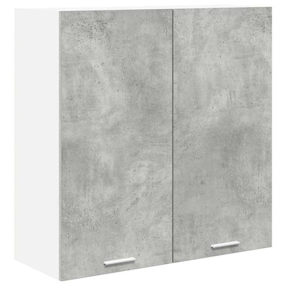 vidaXL Hängeschrank mit Tür Beton Grau 80 x 31 x 80 cm Holzwerkstoff