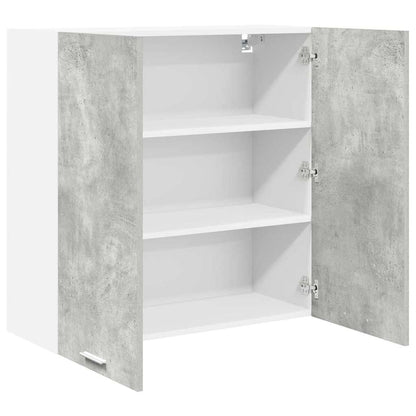 vidaXL Hängeschrank mit Tür Beton Grau 80 x 31 x 80 cm Holzwerkstoff