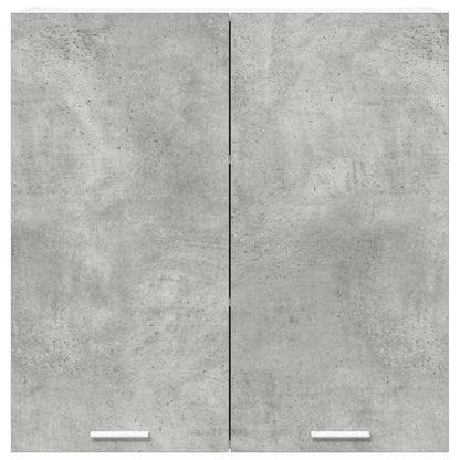 vidaXL Hängeschrank mit Tür Beton Grau 80 x 31 x 80 cm Holzwerkstoff