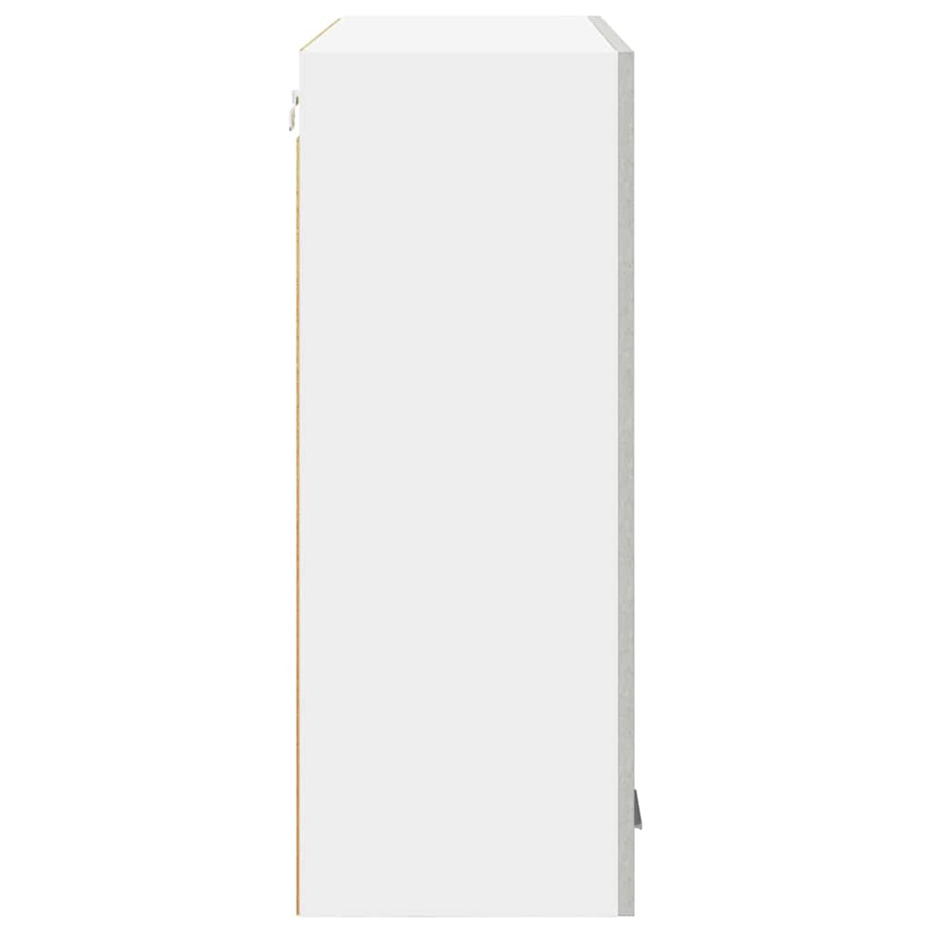 vidaXL Hängeschrank mit Tür Beton Grau 80 x 31 x 80 cm Holzwerkstoff
