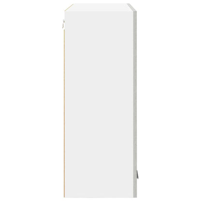 vidaXL Hängeschrank mit Tür Beton Grau 80 x 31 x 80 cm Holzwerkstoff