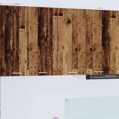 Hängeschrank mit Speicher Altholz 80 x 31 x 80 cm Holzwerkstoff