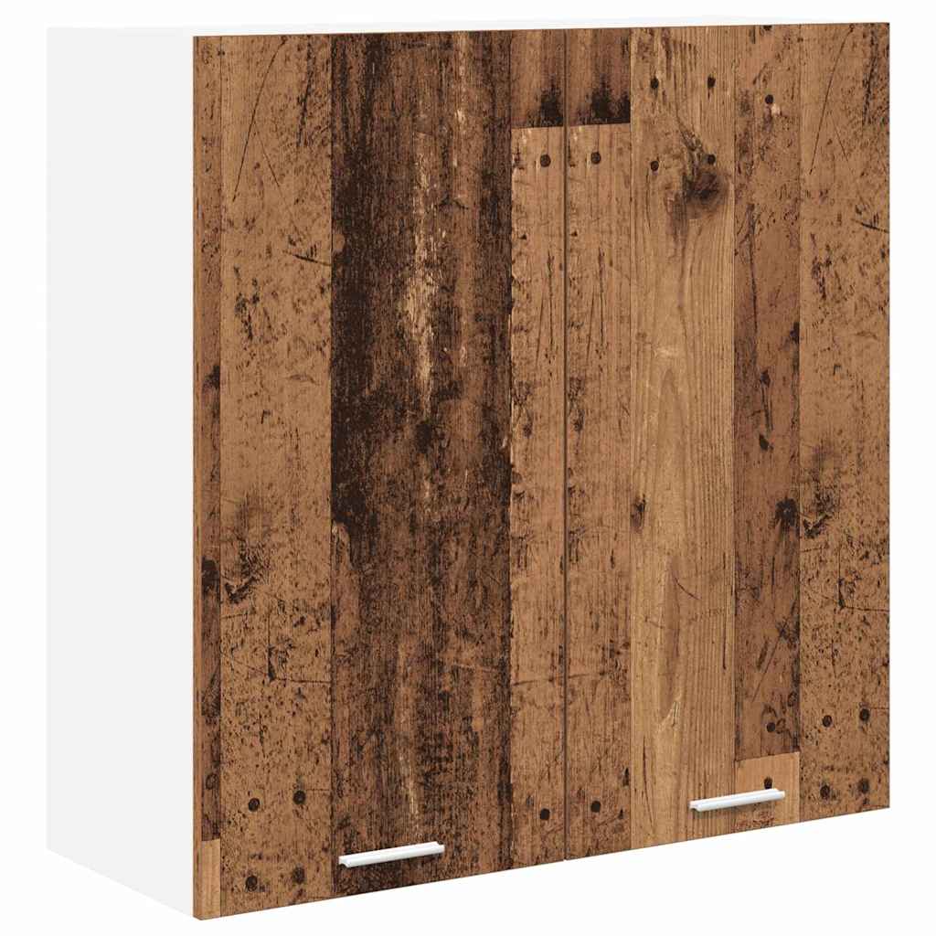Hängeschrank mit Speicher Altholz 80 x 31 x 80 cm Holzwerkstoff