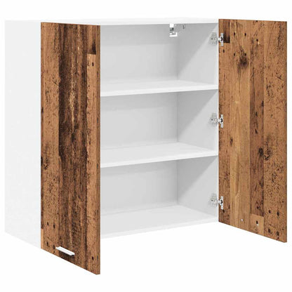 Hängeschrank mit Speicher Altholz 80 x 31 x 80 cm Holzwerkstoff