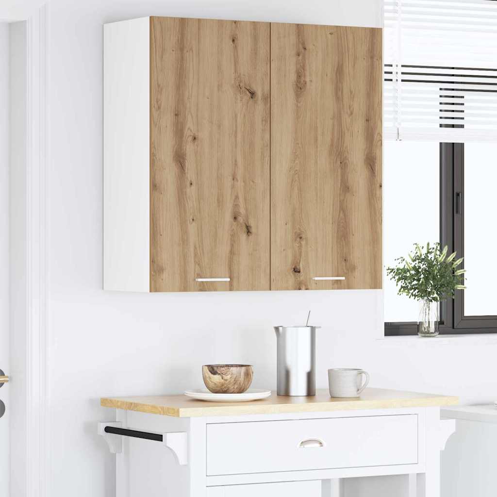 vidaXL Hängeschrank Artisan-Eiche 80 x 31 x 80 cm Holzwerkstoff