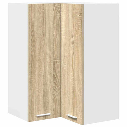 vidaXL Hängeschrank mit Speicher Sonoma-Eiche und Weiß 57 x 57 x 80 cm
