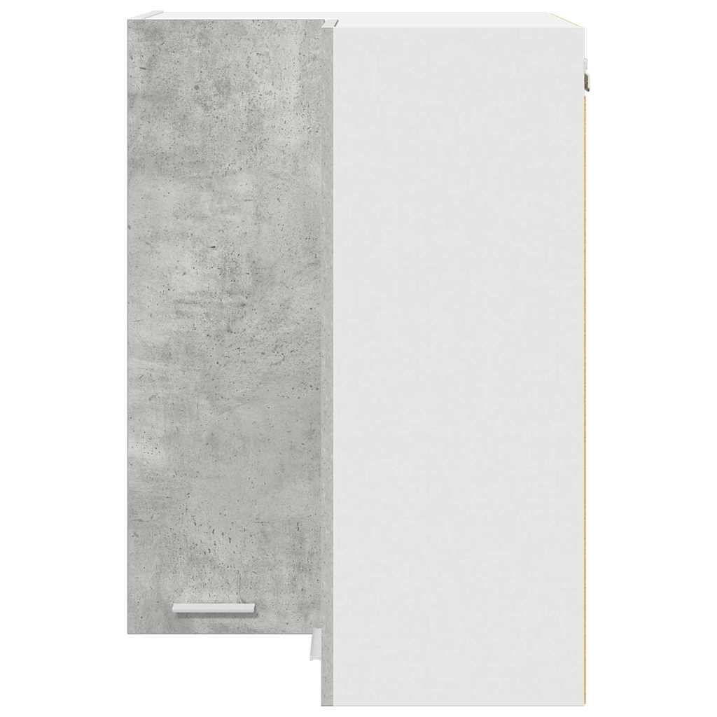 vidaXL Hängeschrank Betongrau und Weiß 57 x 57 x 80 cm Holzwerkstoff