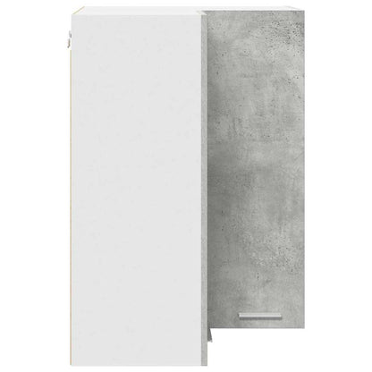 vidaXL Hängeschrank Betongrau und Weiß 57 x 57 x 80 cm Holzwerkstoff