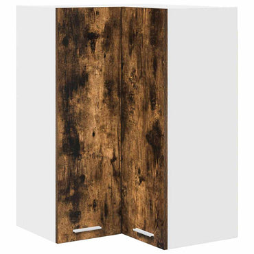 vidaXL Hängeschrank Geräucherte Eiche und Weiß 57 x 57 x 80 cm