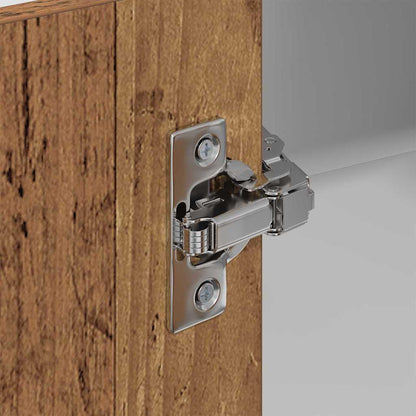 vidaXL Hängeschrank Altes Holz und Weiß 57 x 57 x 80 cm Holzwerkstoff