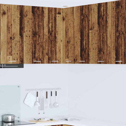 vidaXL Hängeschrank Altes Holz und Weiß 57 x 57 x 80 cm Holzwerkstoff