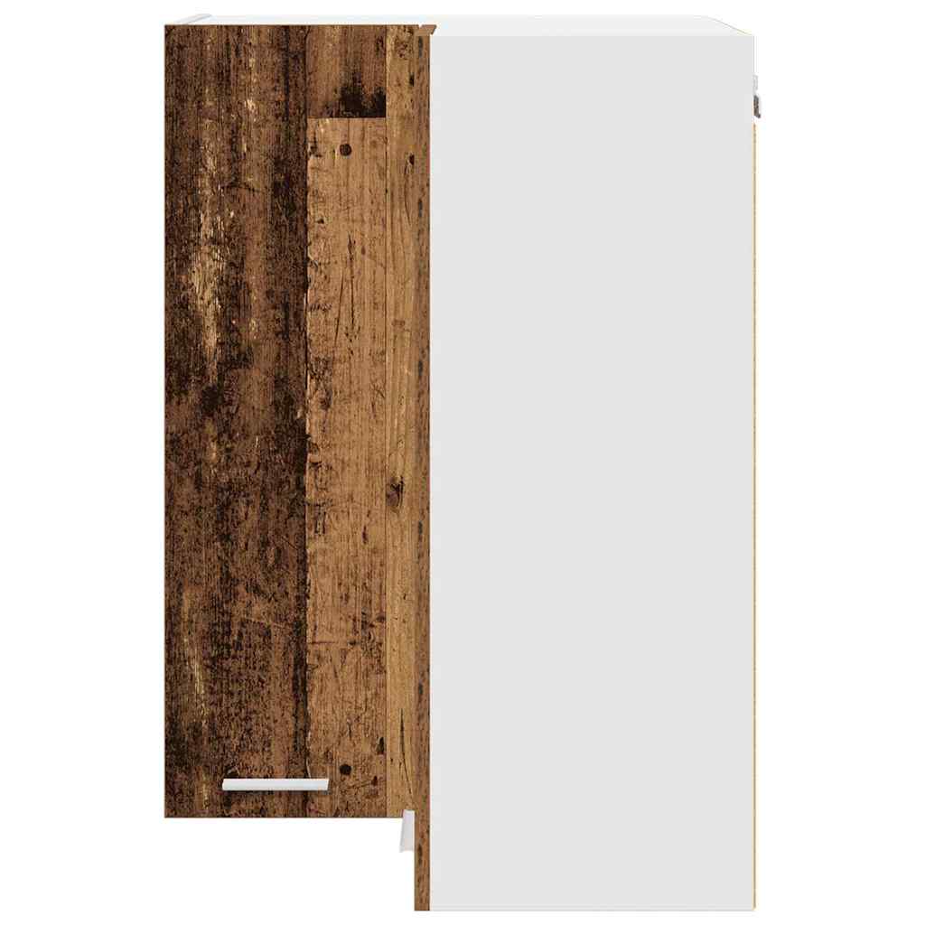 vidaXL Hängeschrank Altes Holz und Weiß 57 x 57 x 80 cm Holzwerkstoff