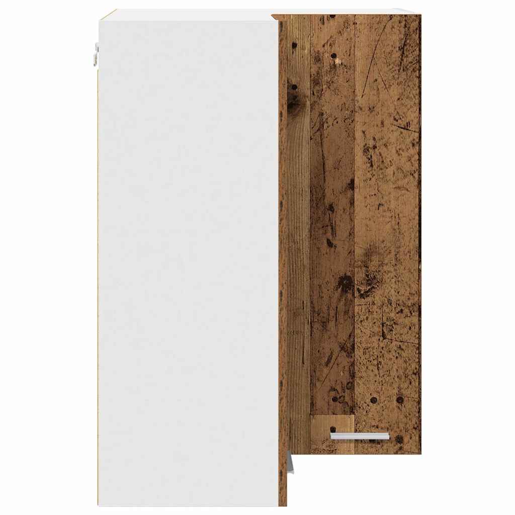 vidaXL Hängeschrank Altes Holz und Weiß 57 x 57 x 80 cm Holzwerkstoff