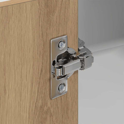 vidaXL Hängeschrank Artisan-Eiche und Weiß 57 x 57 x 80 cm