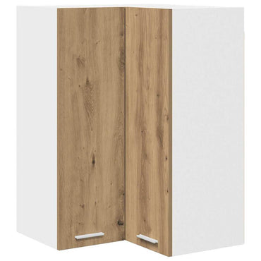 vidaXL Hängeschrank Artisan-Eiche und Weiß 57 x 57 x 80 cm