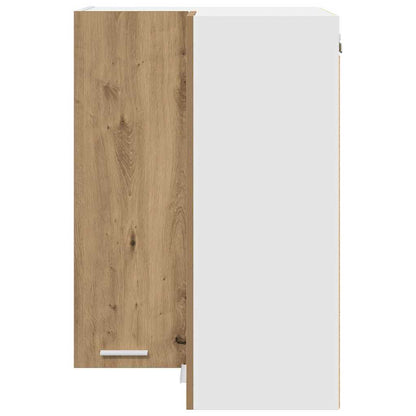 vidaXL Hängeschrank Artisan-Eiche und Weiß 57 x 57 x 80 cm