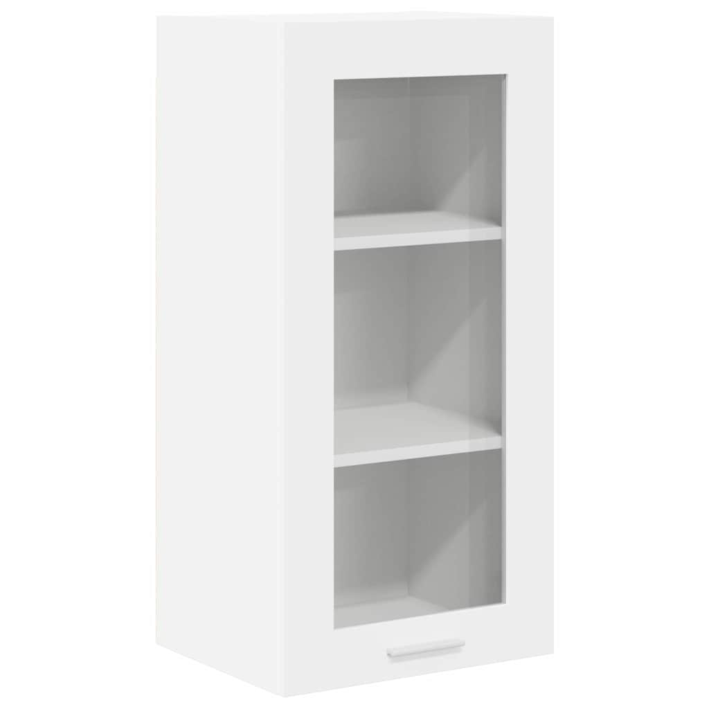 vidaXL Hängeschrank mit Speicher Weiß 40 x 31 x 80 cm Holzwerkstoff