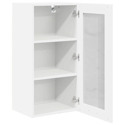 vidaXL Hängeschrank mit Speicher Weiß 40 x 31 x 80 cm Holzwerkstoff