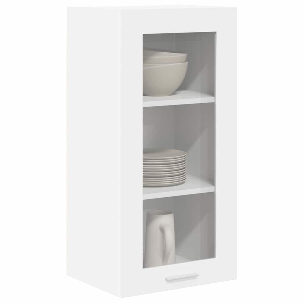 vidaXL Hängeschrank mit Speicher Weiß 40 x 31 x 80 cm Holzwerkstoff