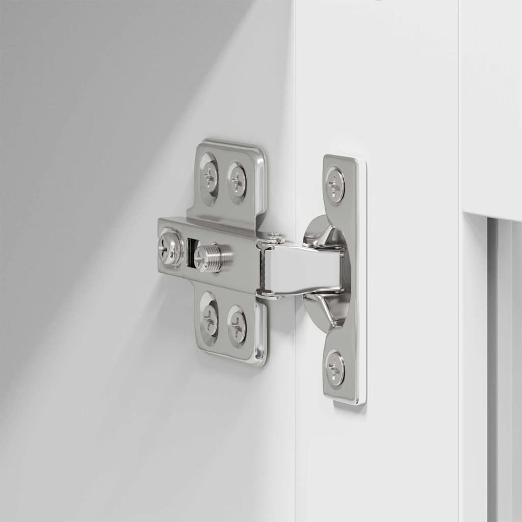 Hängeschrank mit Tür 2 pcs Weiß 40 x 31 x 80 cm Holzwerkstoff