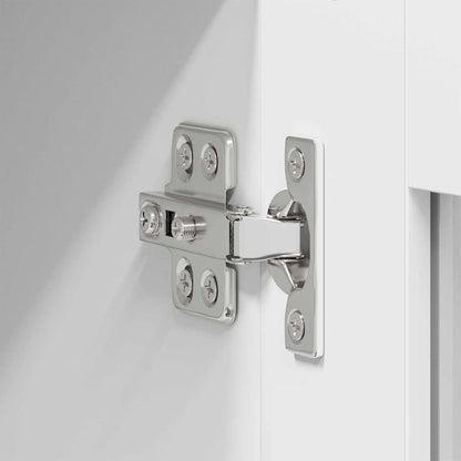 Hängeschrank mit Tür 2 pcs Weiß 40 x 31 x 80 cm Holzwerkstoff