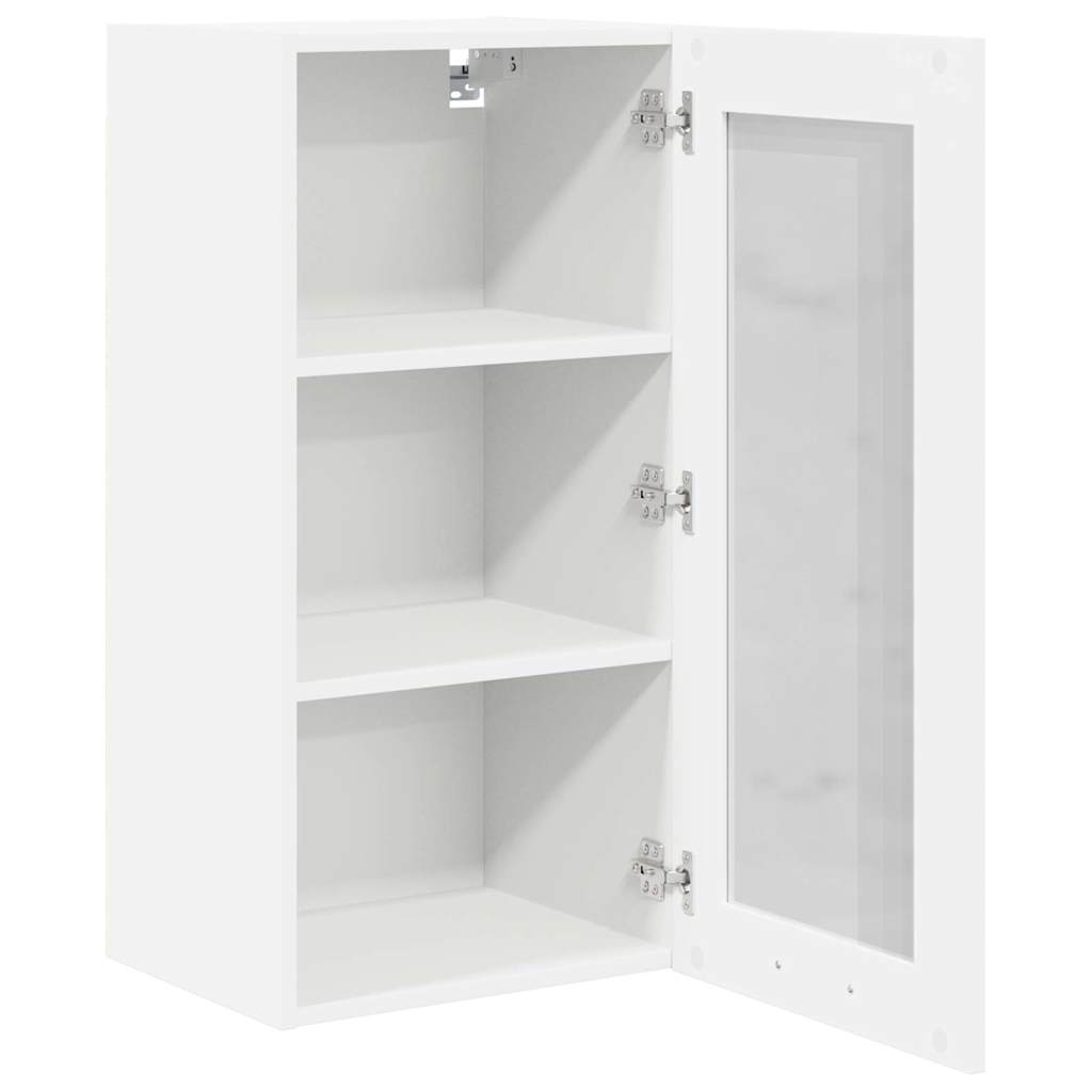 Hängeschrank mit Tür 2 pcs Weiß 40 x 31 x 80 cm Holzwerkstoff