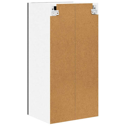 Hängeschrank mit Tür 2 pcs Schwarz Eichen-Optik 40 x 31 x 80 cm