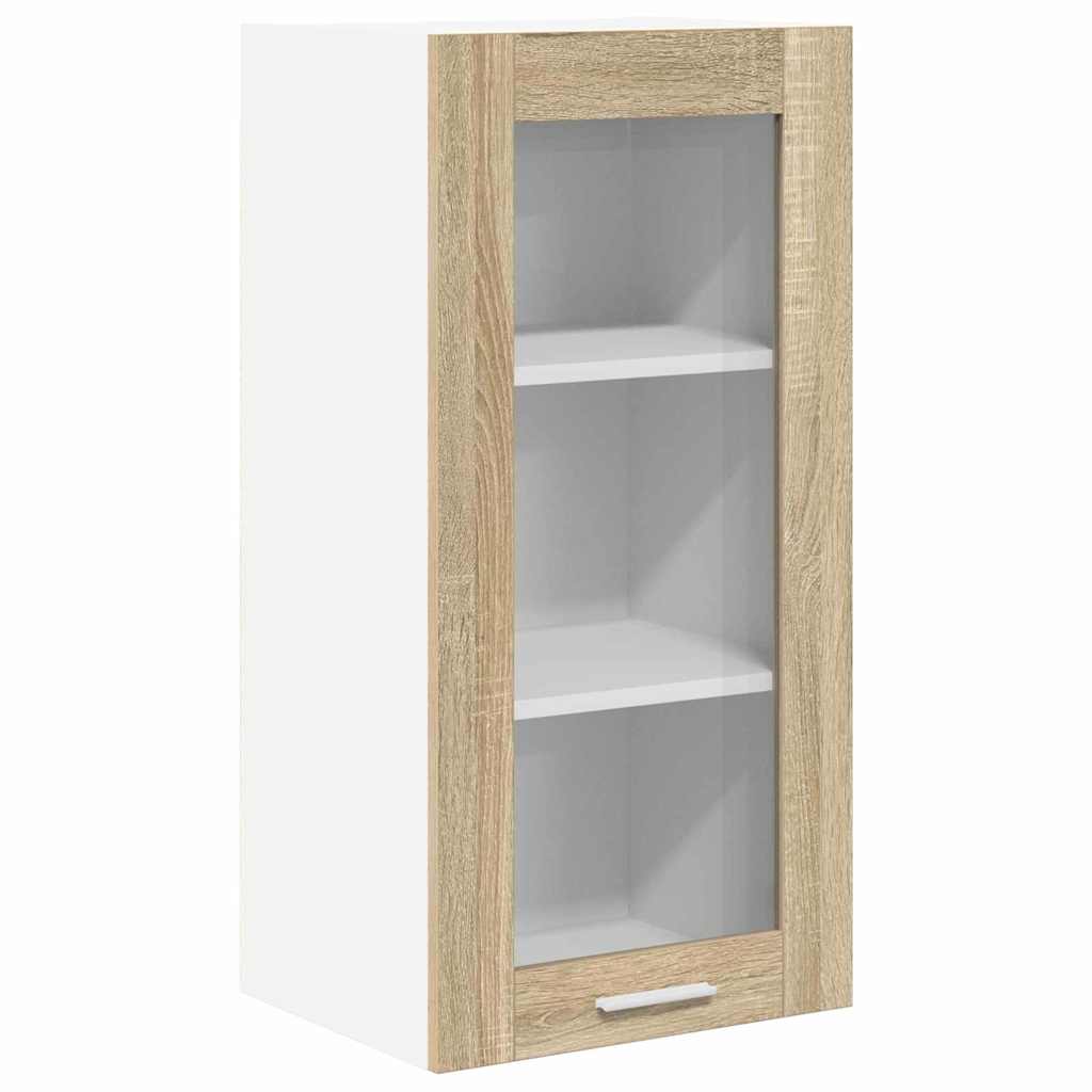 vidaXL Hängeschrank 2 pcs Sonoma-Eiche 40 x 31 x 80 cm Holzwerkstoff