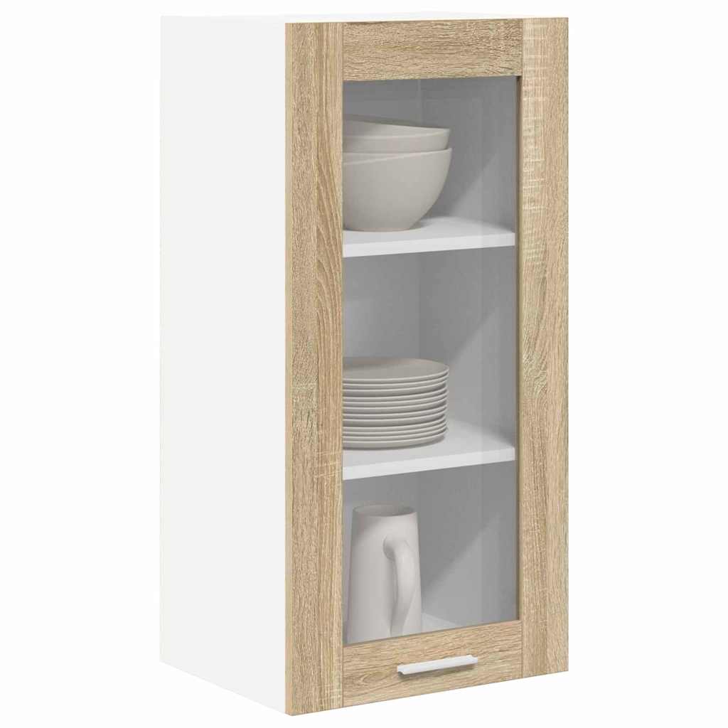 vidaXL Hängeschrank 2 pcs Sonoma-Eiche 40 x 31 x 80 cm Holzwerkstoff